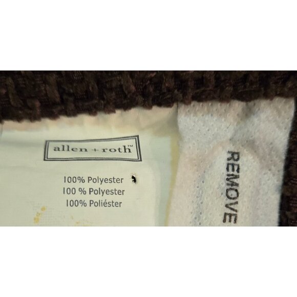 Allen & Roth heavy brown tweed curtains. 1 pair - Picture 4 of 4